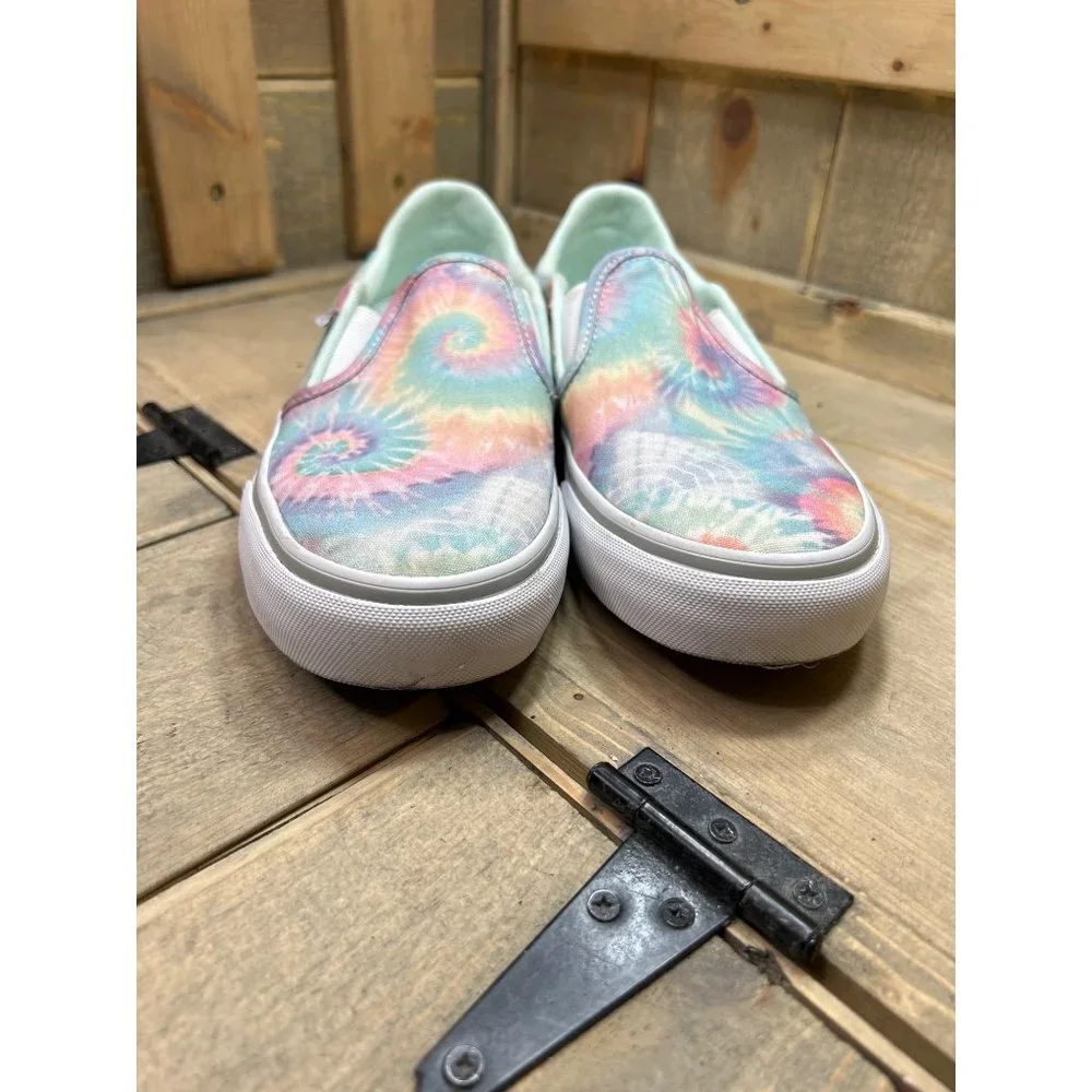 Vans Off The Wall Womens Slip On Sneakers Tie Dye Shoes US7.5 EU38 - Picture 4 of 8